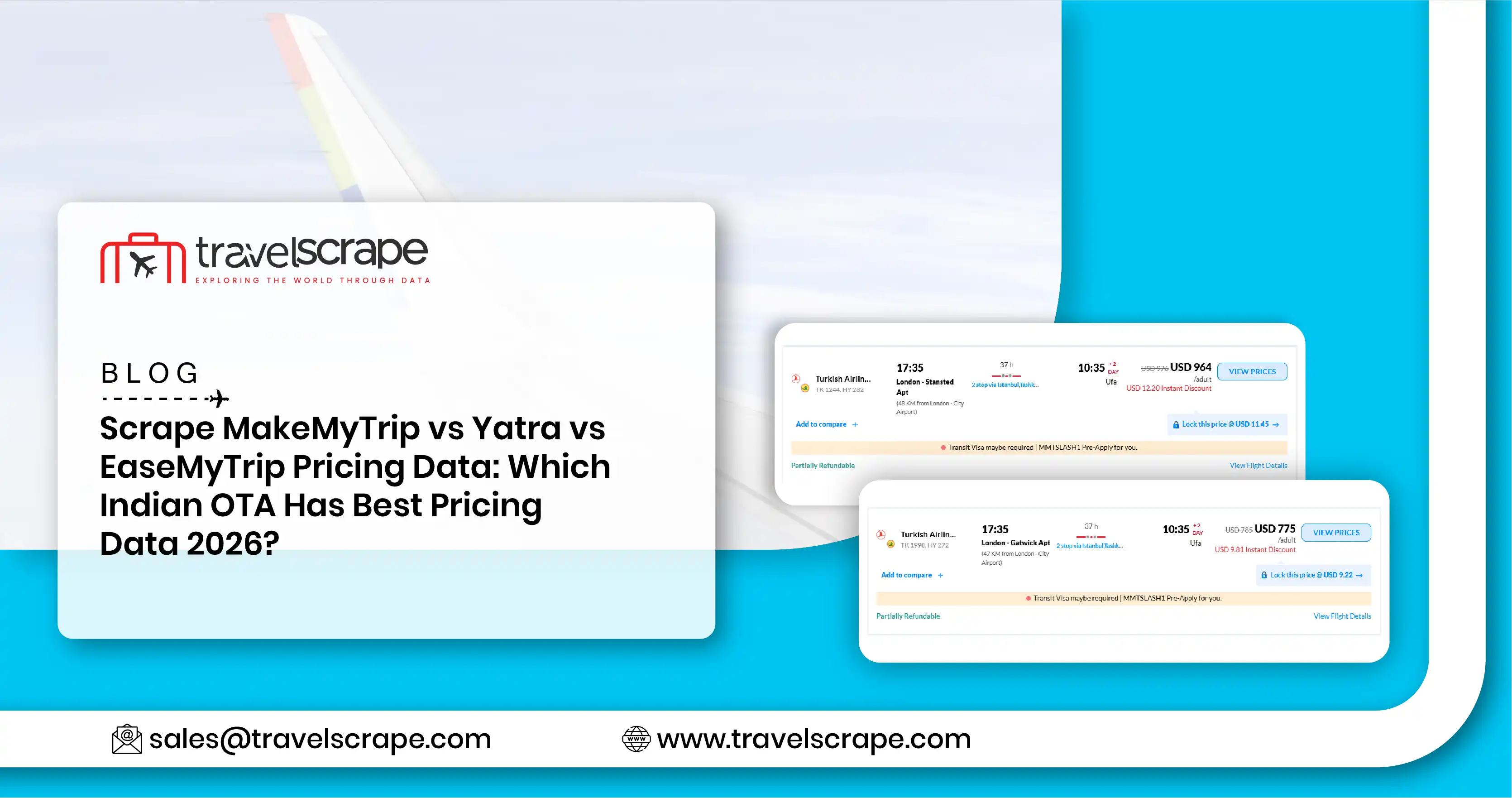 Scrape MakeMyTrip vs Yatra vs EaseMyTrip Pricing Data
